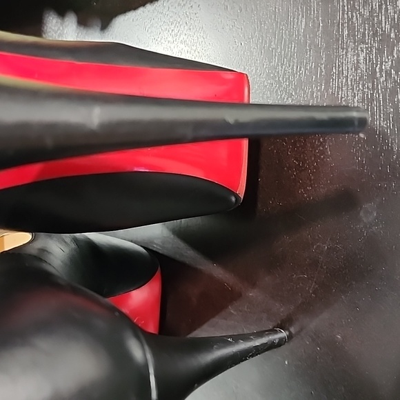 37 Christian Louboutin daffodil 160mm black leather pump - Picture 12 of 13